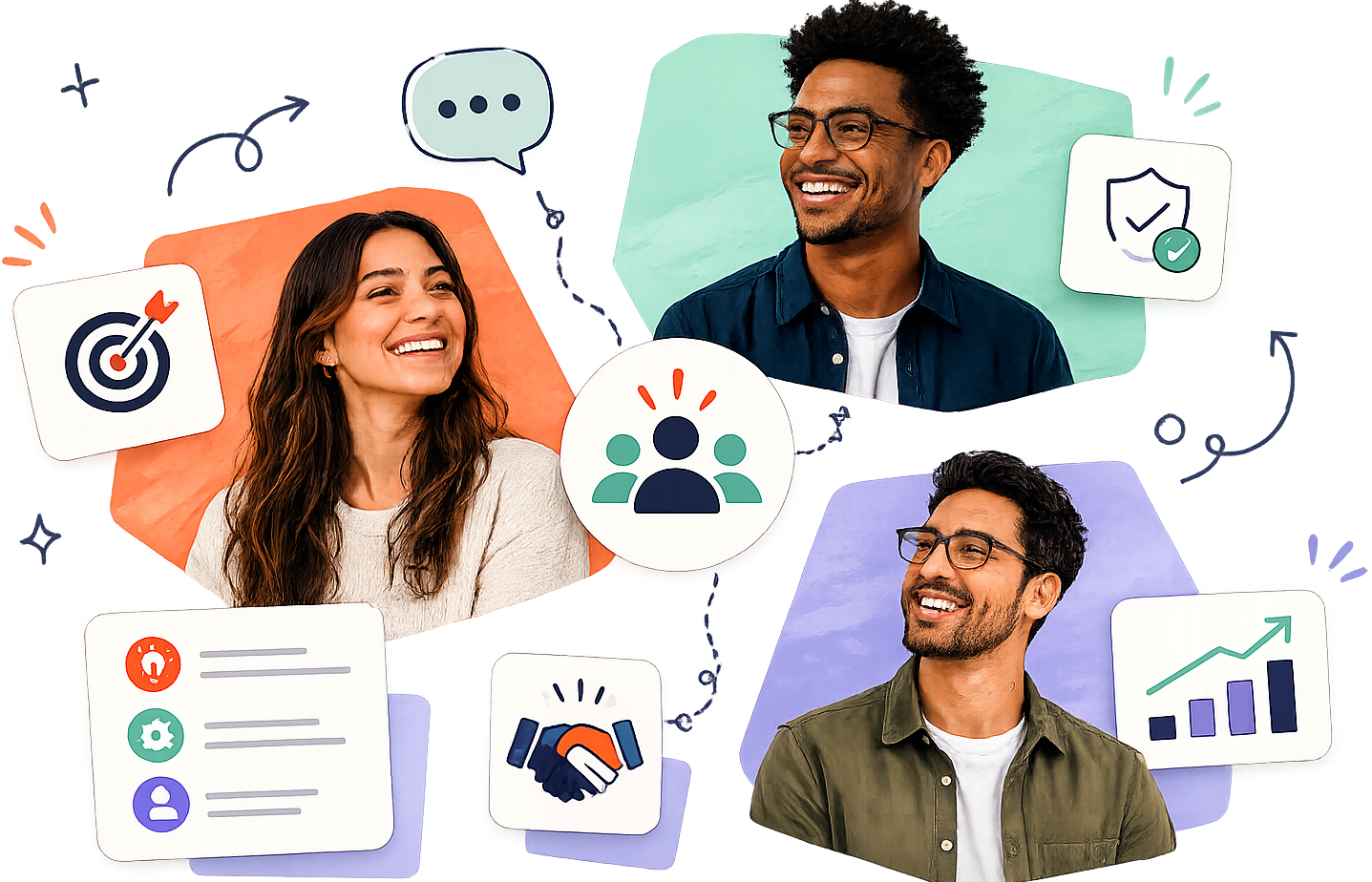 Surge marketing and HubSpot systems illustration
